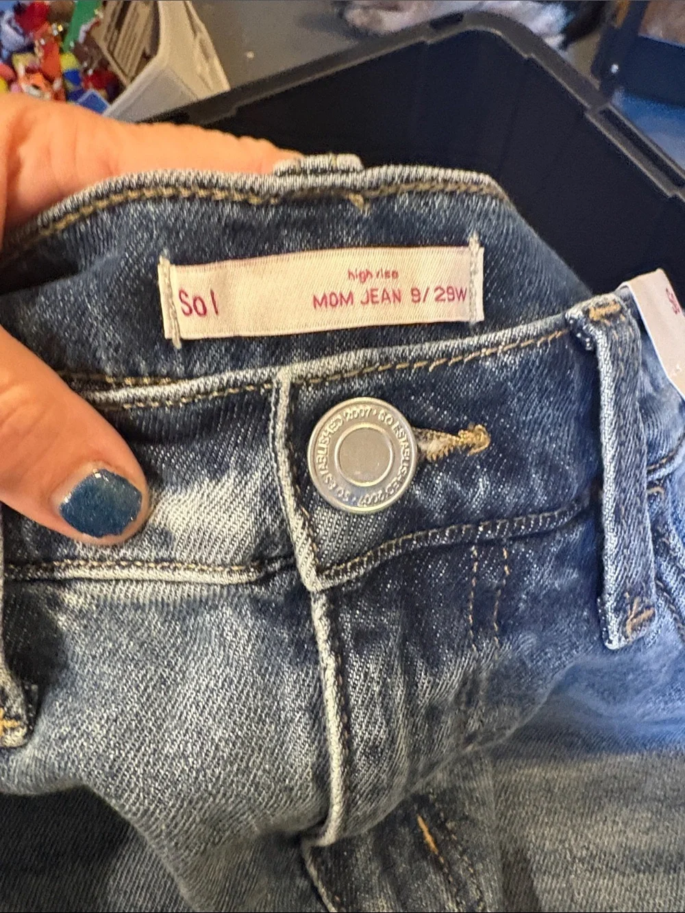 SO High-Rise Light Blue Distressed Women's Jeans
